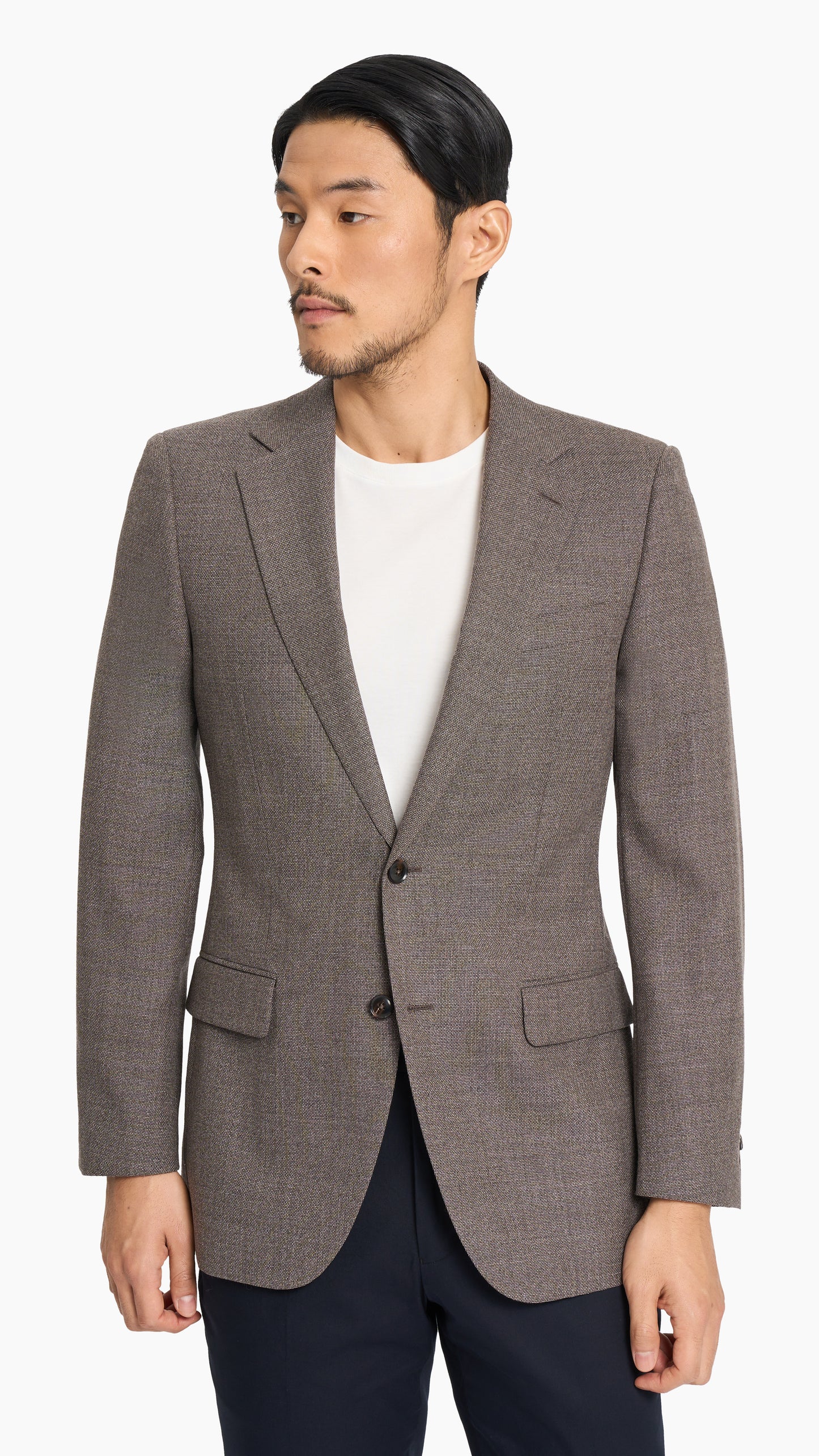 Brown Basket Weave Jacket