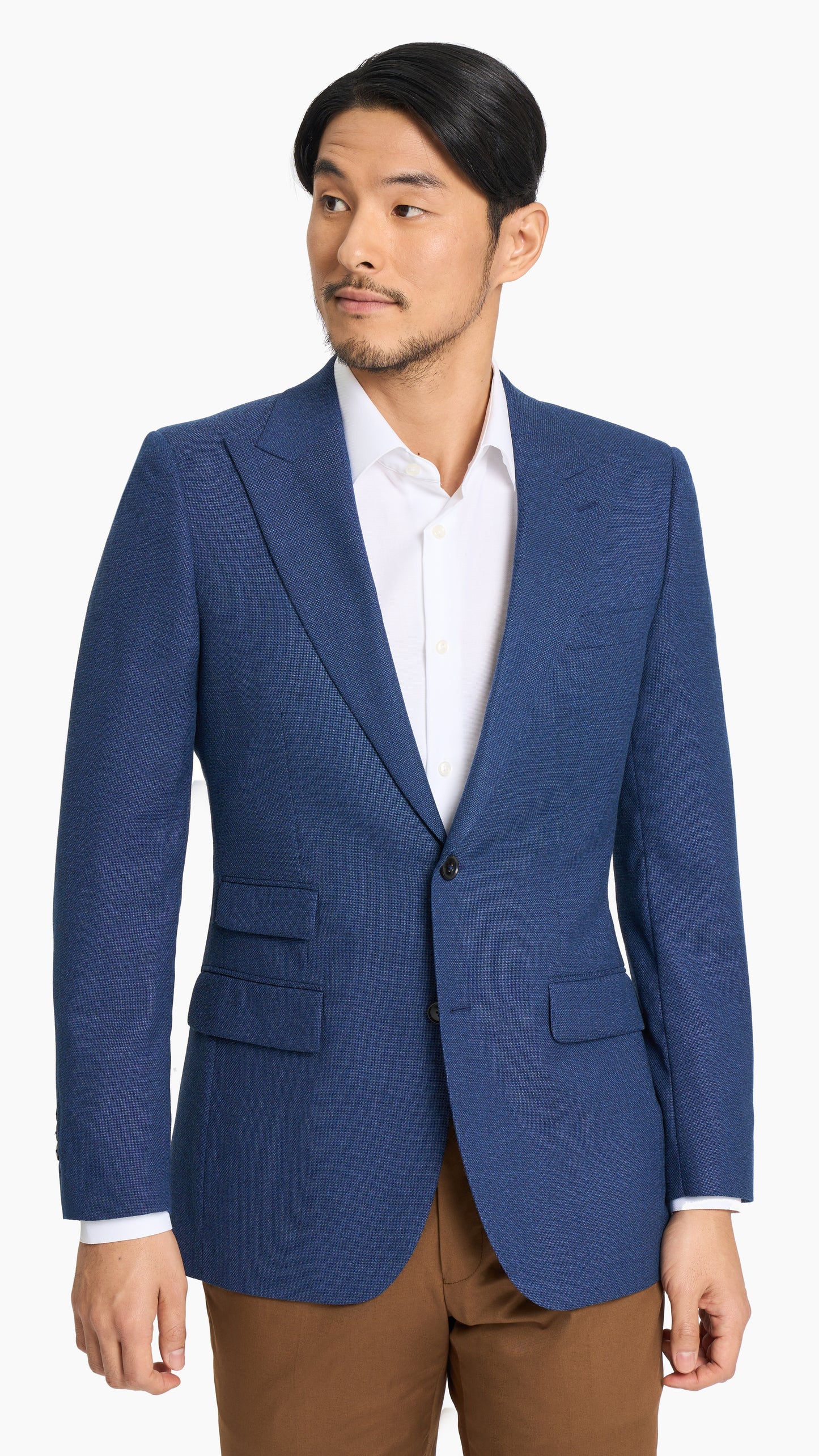 Royal Blue Basket Weave Jacket