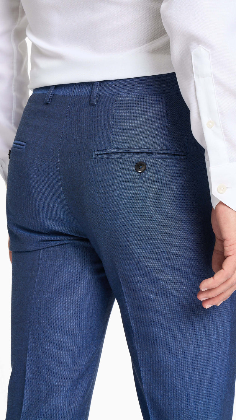 Holland & Sherry Tonic Blue Hopsack Custom Suit