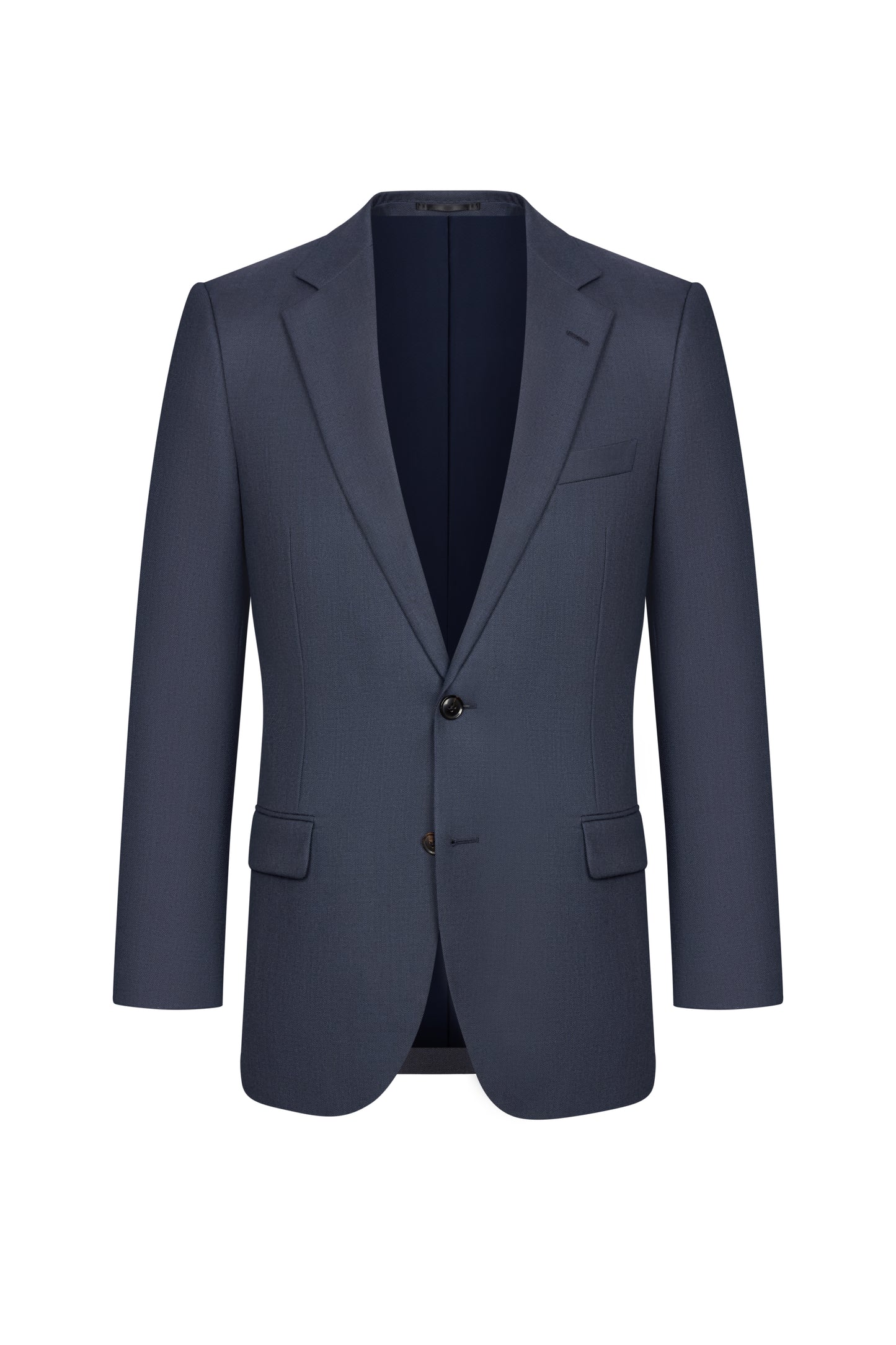 Holland & Sherry Navy Blue Sharkskin Custom Suit