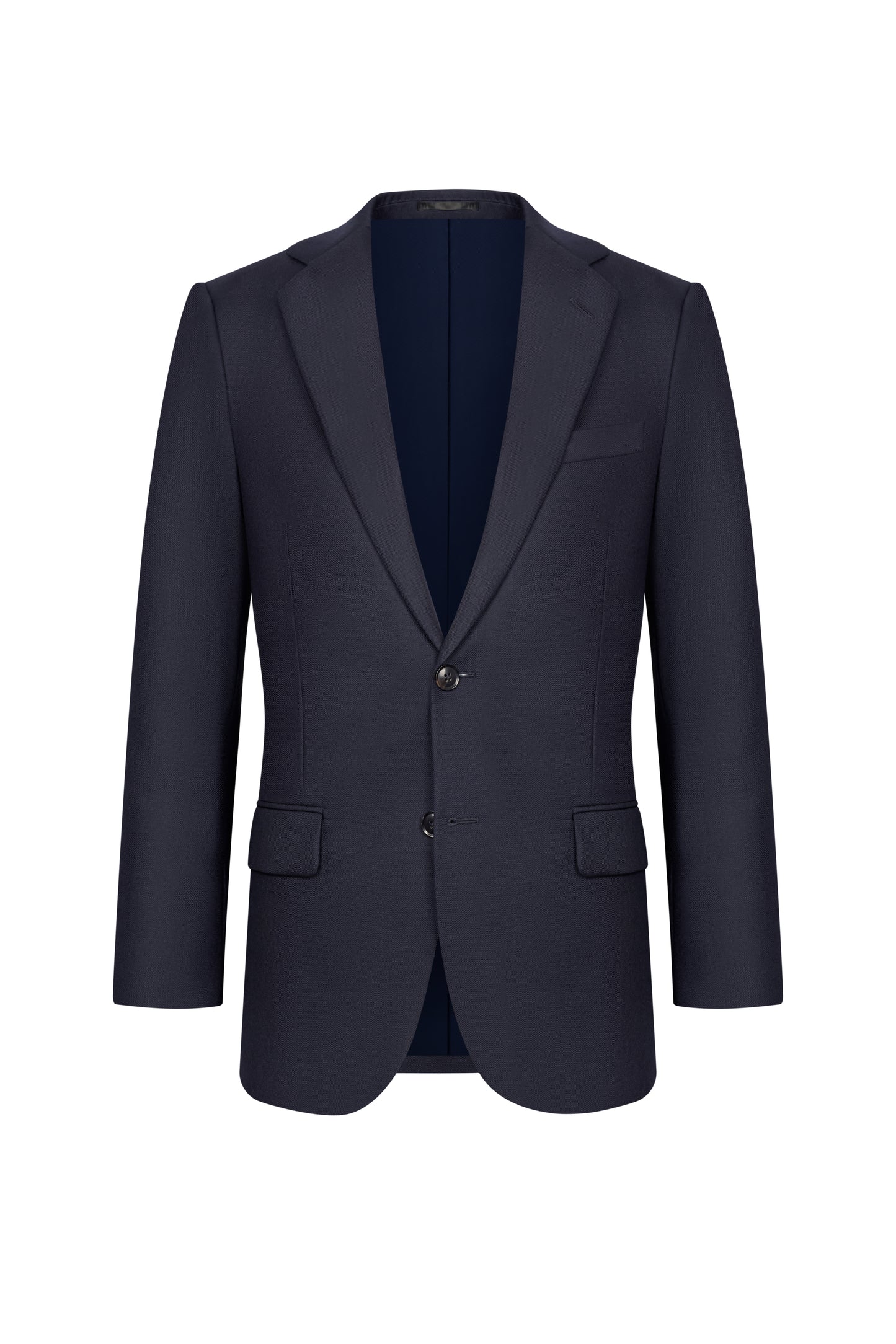 Scabal Midnight Blue Box Weave Custom Suit