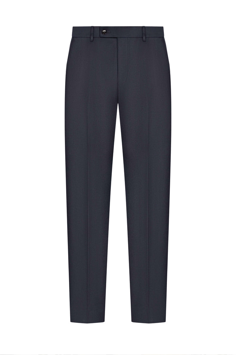 Scabal Midnight Blue Box Weave Custom Suit