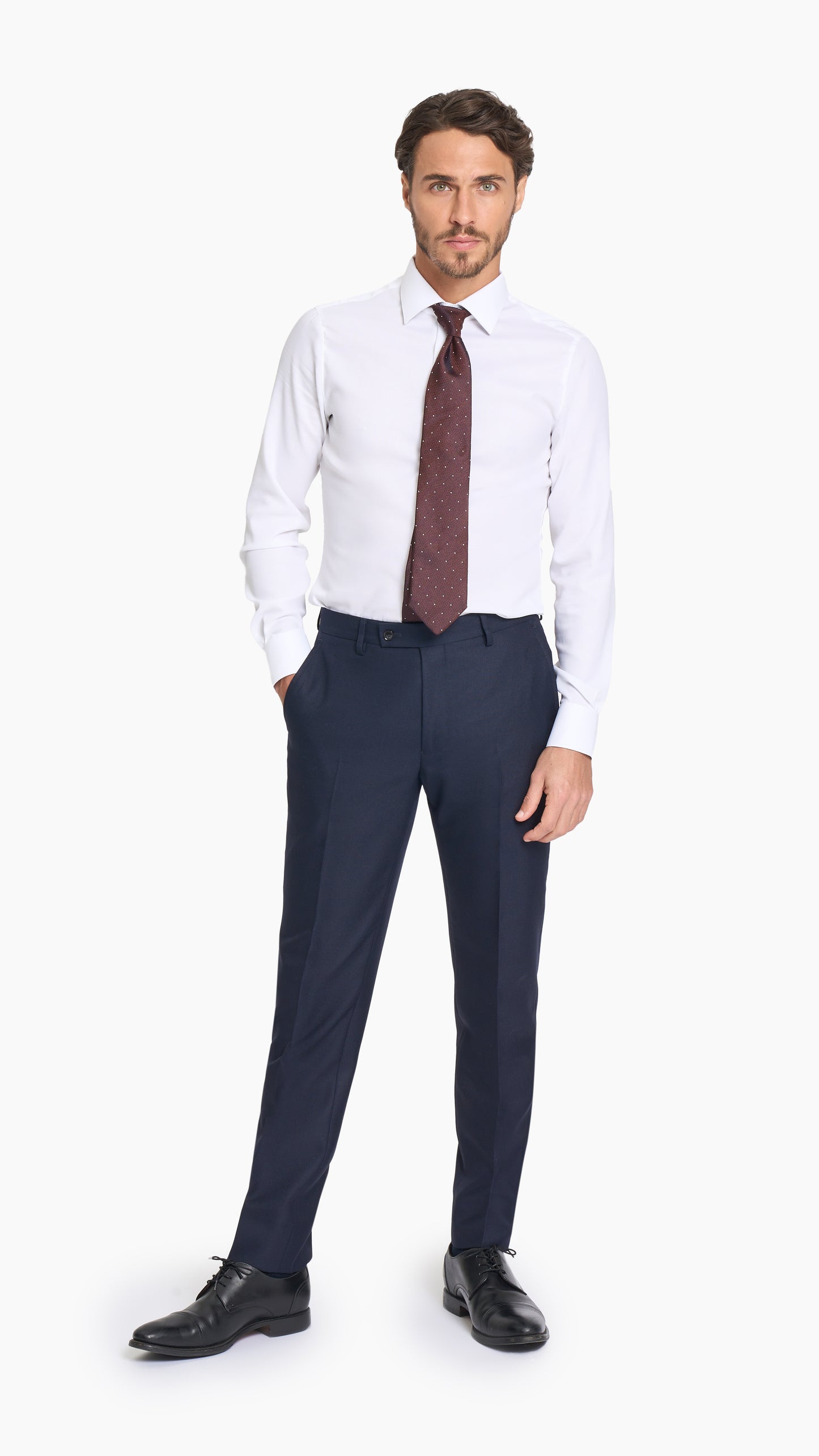 Midnight Blue Hopsack Trouser