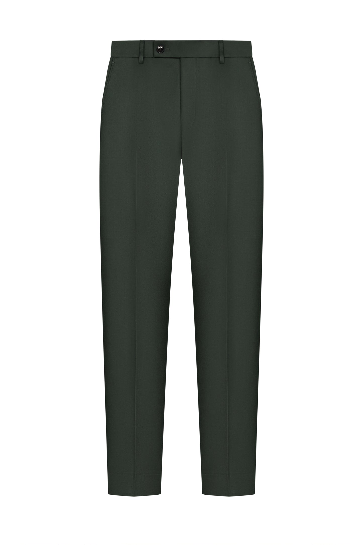 Dark Green Plain Weave Suit
