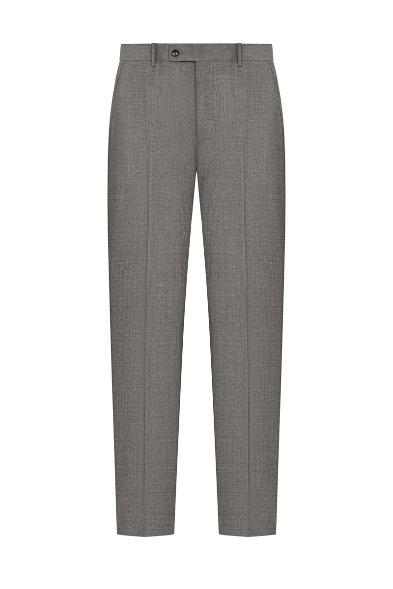 Scabal Cool Grey Plain Weave Custom Suit