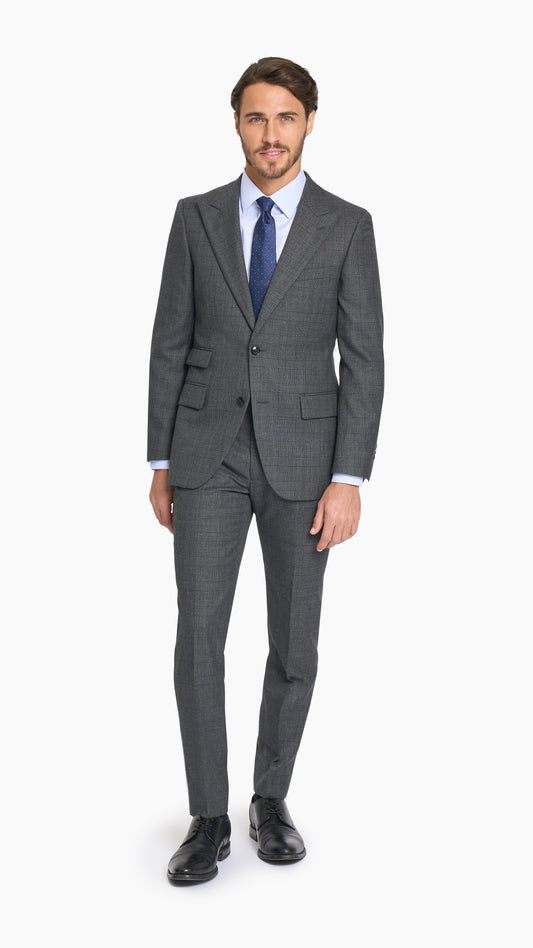 Charcoal Grey Prince of Wales Suit