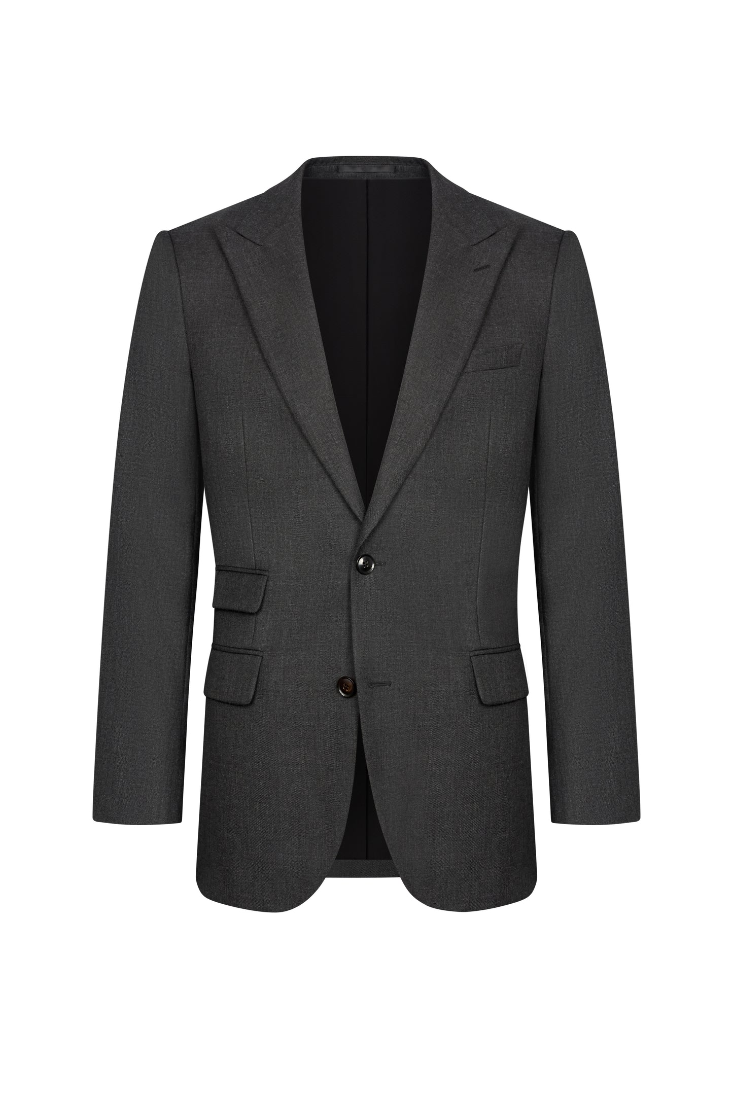Holland & Sherry Charcoal Grey Twill Custom Suit