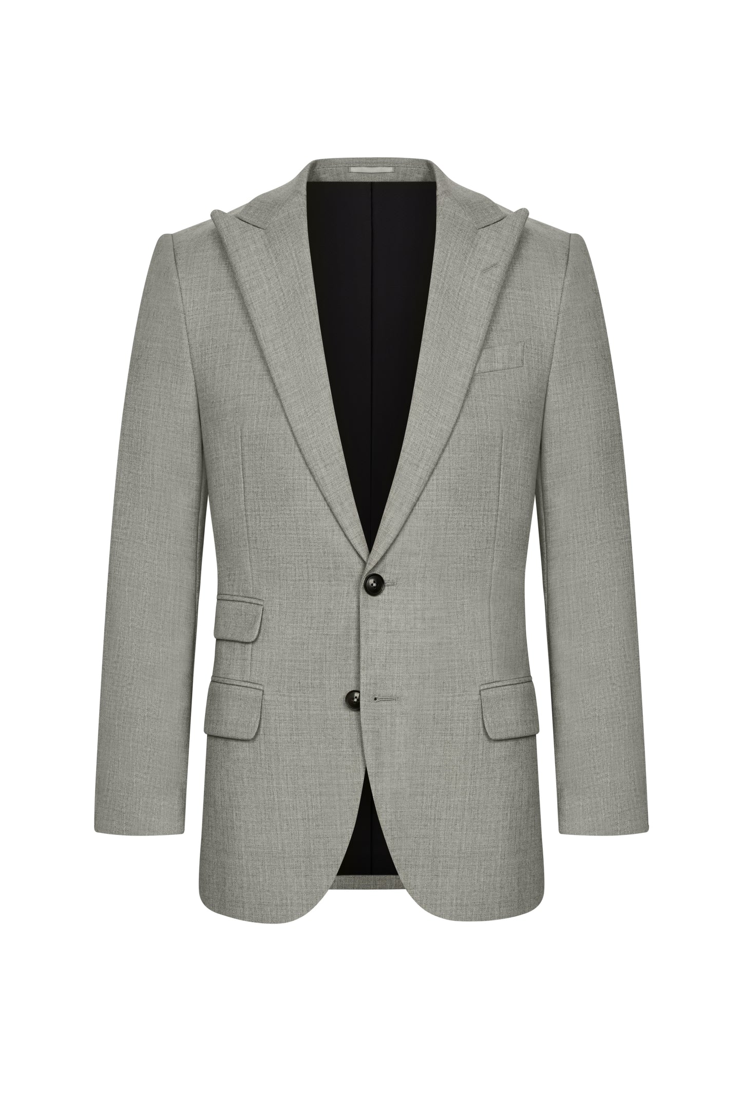 Holland & Sherry Light Grey Hopsack Custom Suit