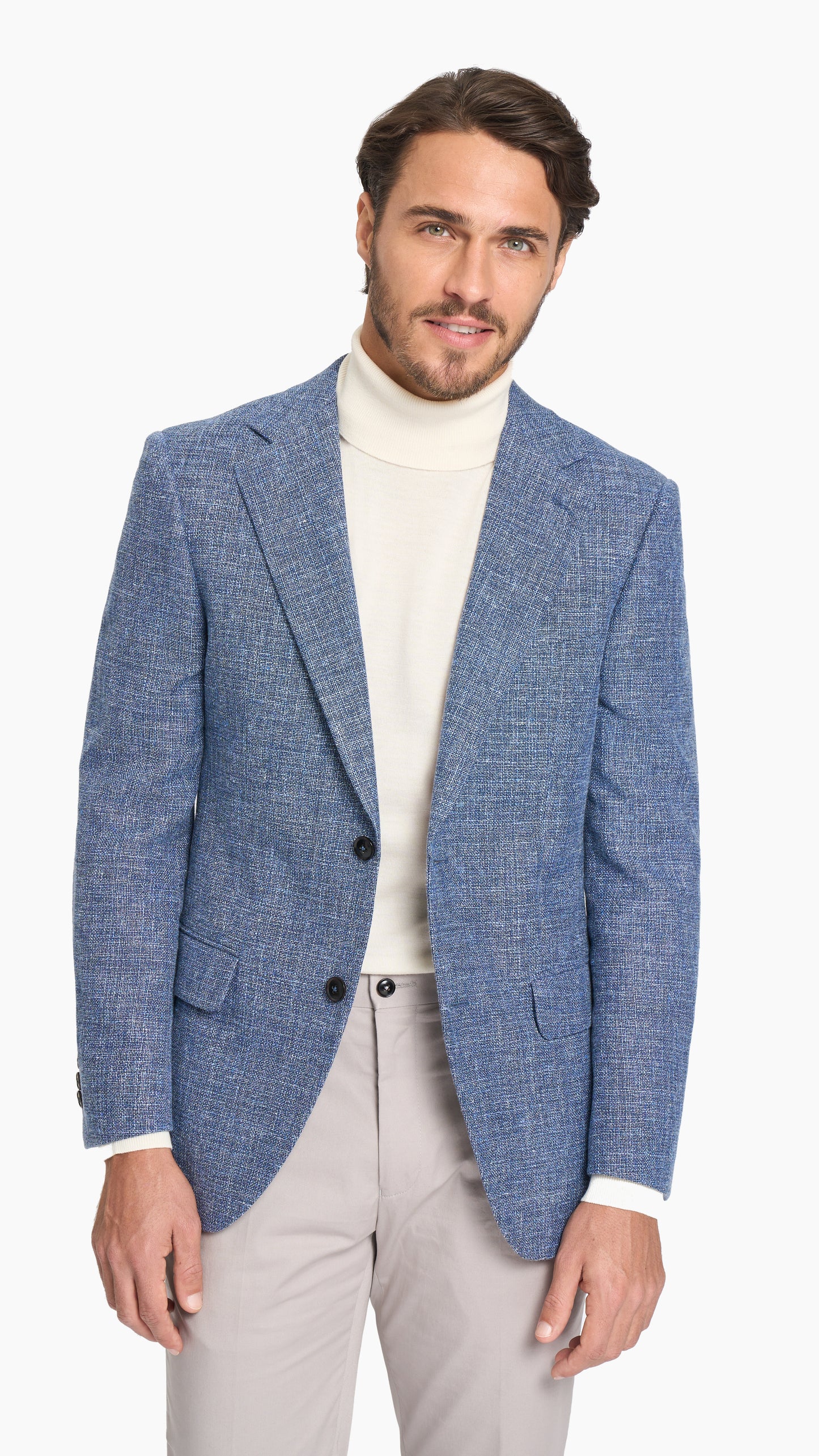 Steel Blue Hopsack Jacket