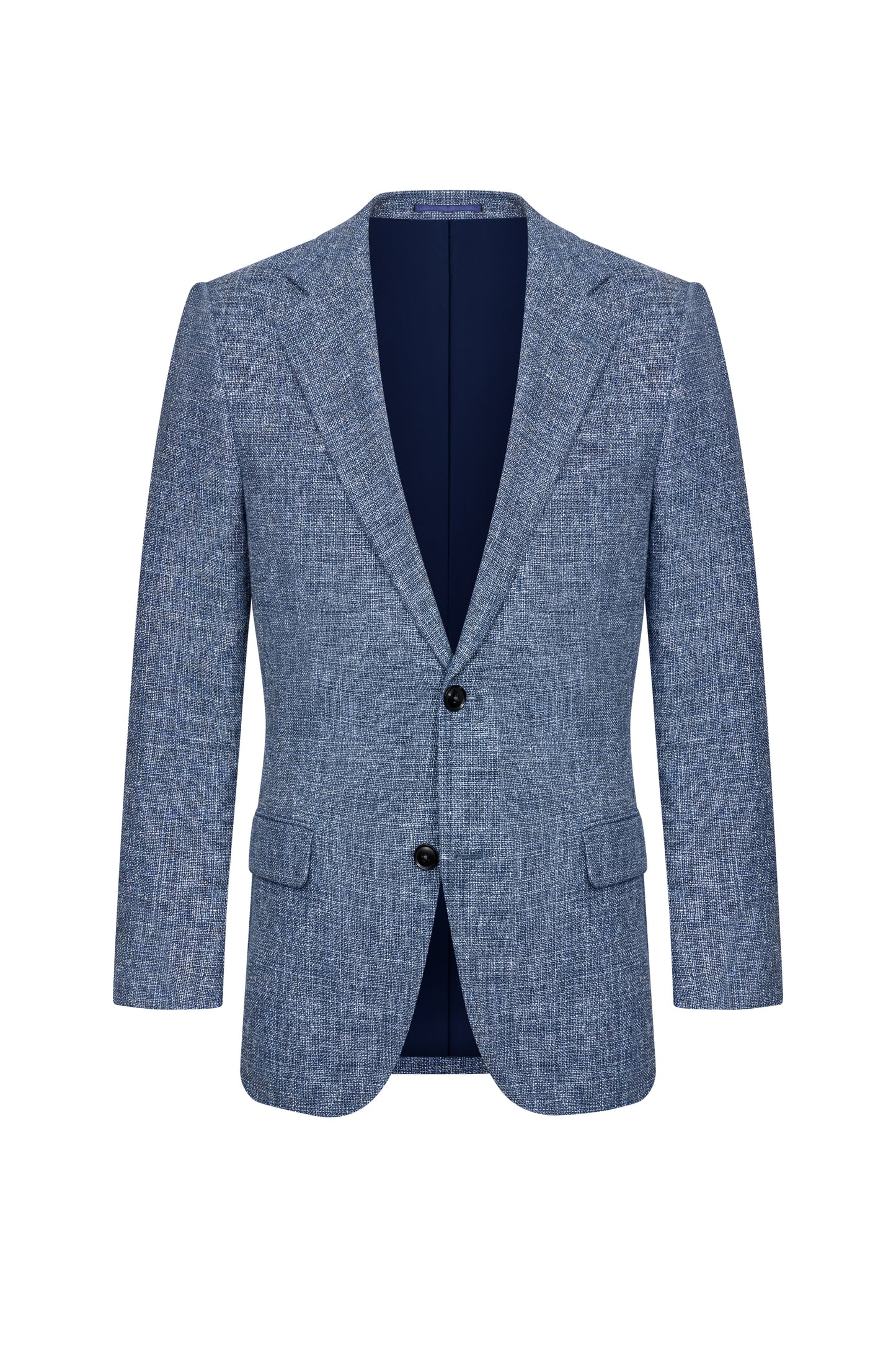 Steel Blue Hopsack Custom Jacket