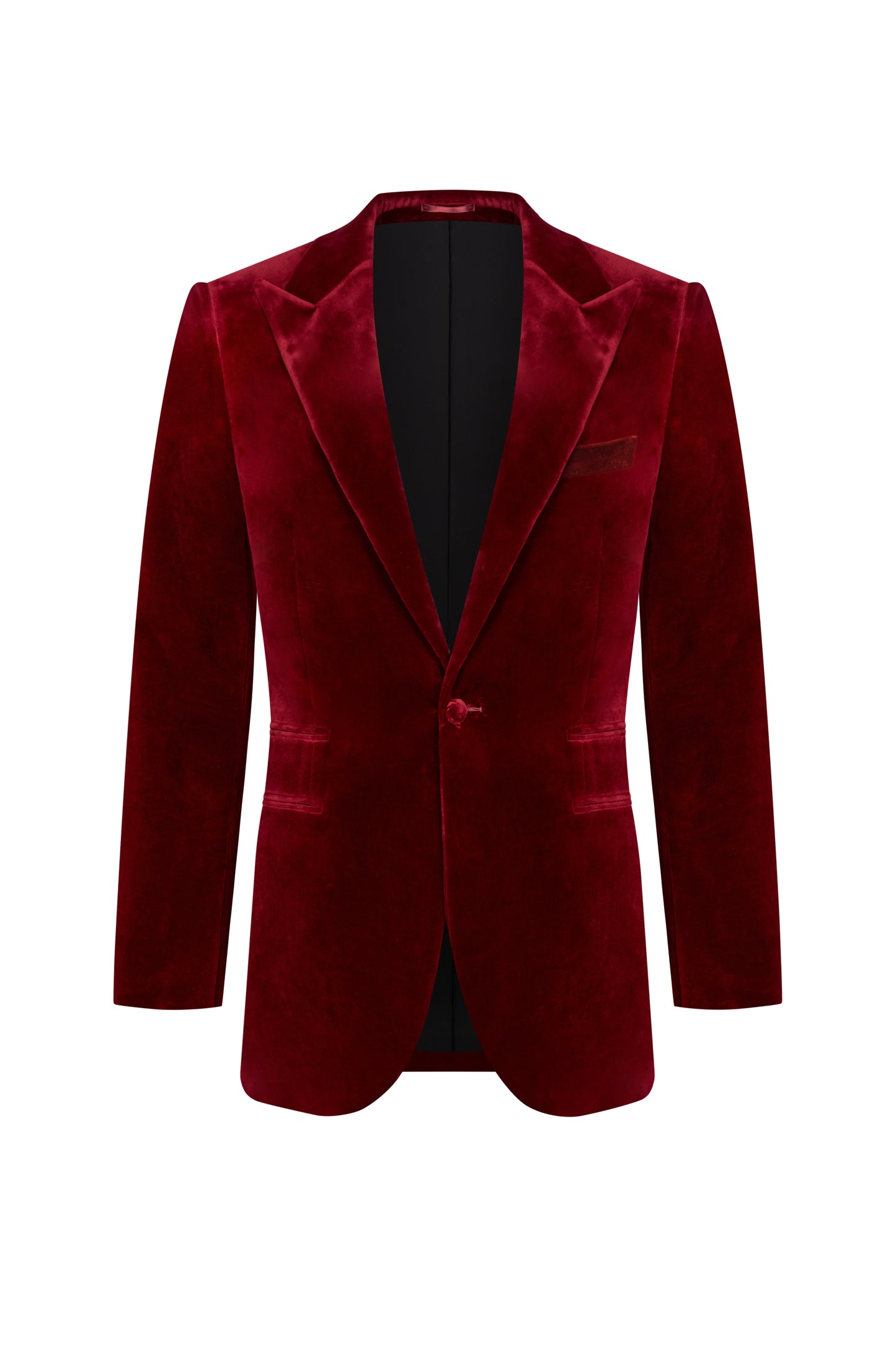 Cherry Velvet Custom Tuxedo Jacket