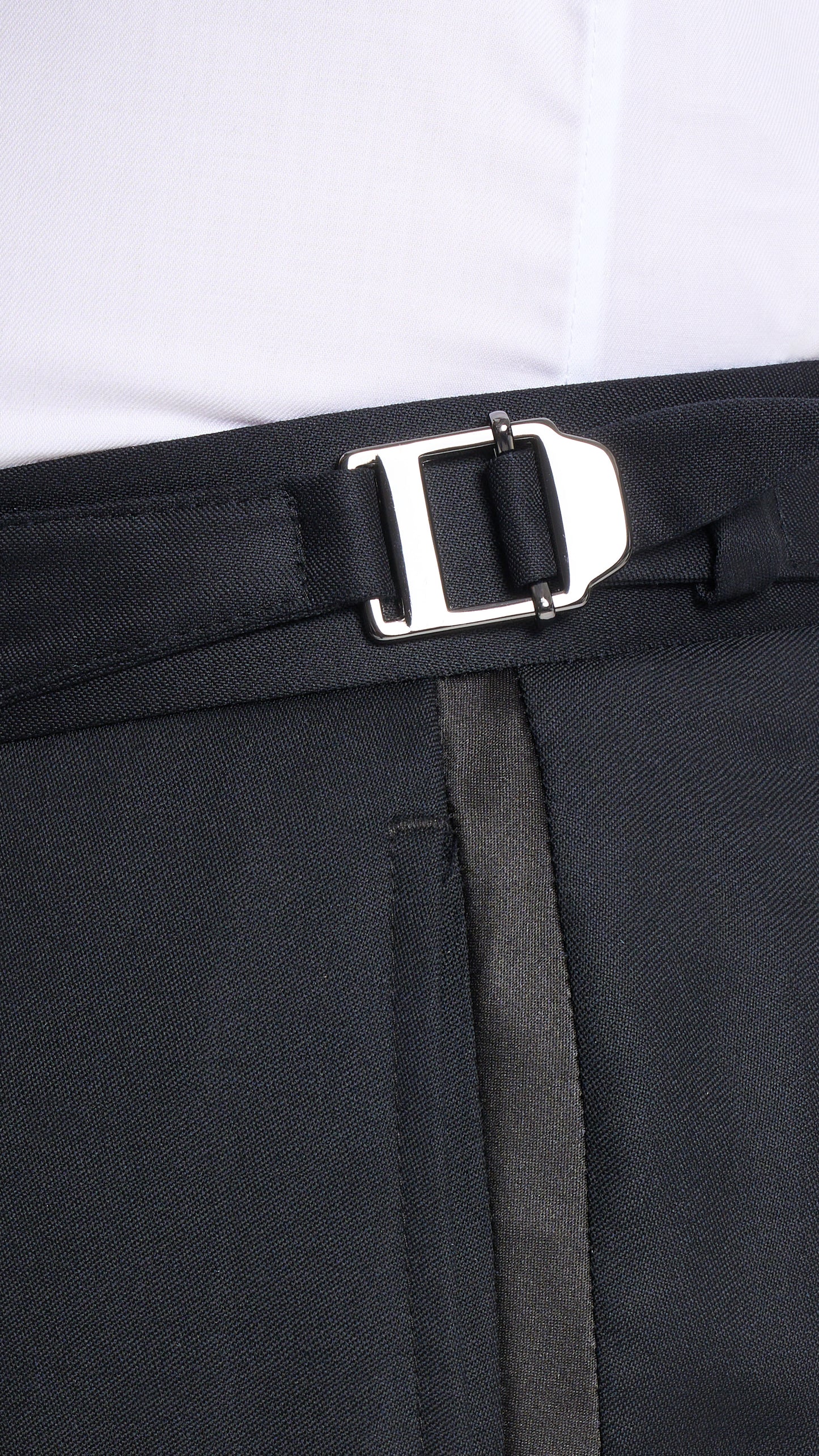 Midnight Blue Semi-Plain Custom Tuxedo Trouser