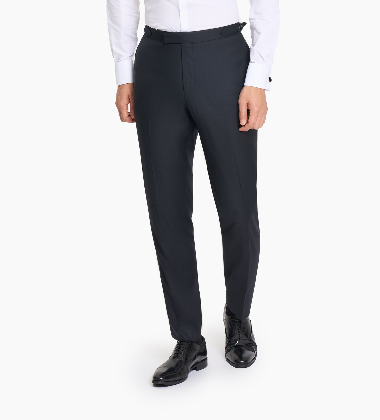 Midnight Blue Semi-Plain Custom Tuxedo Trouser