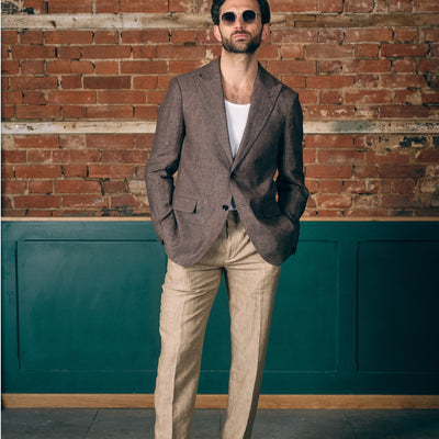 Brown Linen Suits