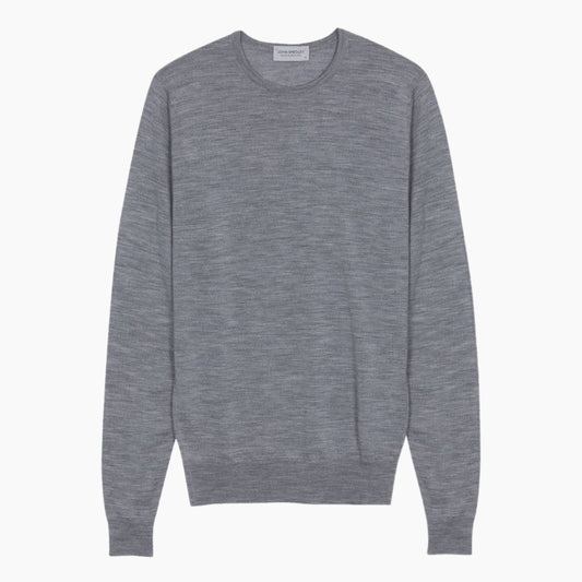 Lundy Silver Crew Neck Jumper