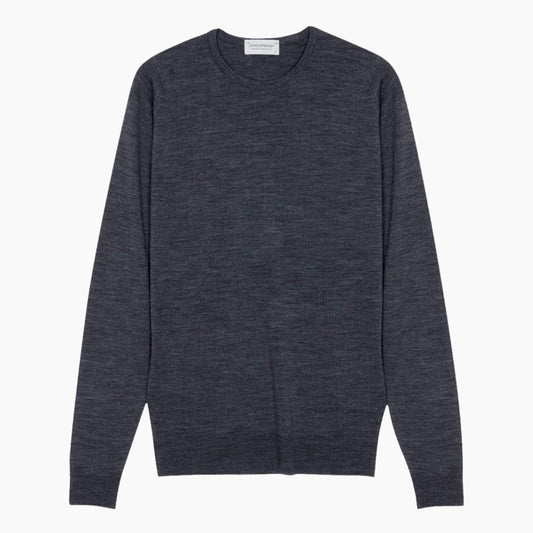 Lundy Charcoal Crew Neck Jumper