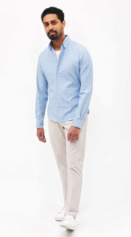 Somelos Blue Chambray Custom Shirt