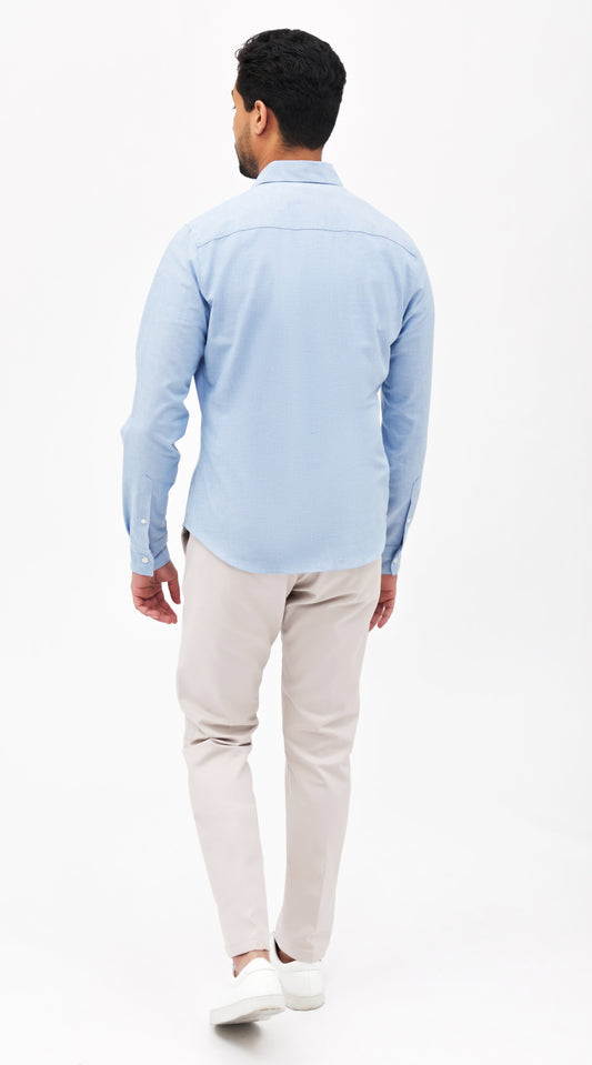 Somelos Blue Chambray Custom Shirt