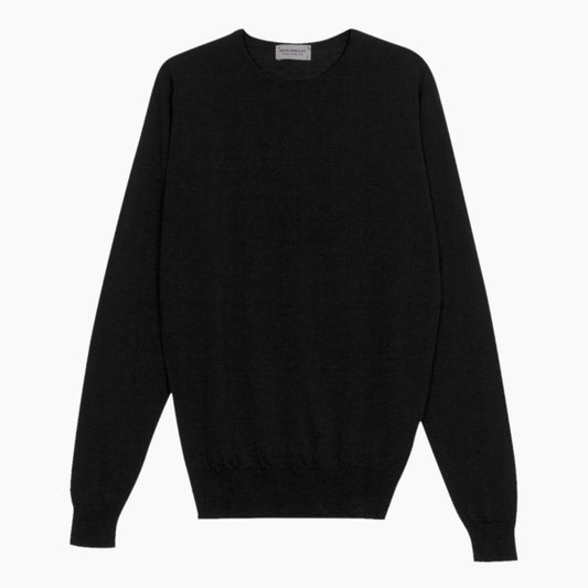 Lundy Black Crew Neck Jumper