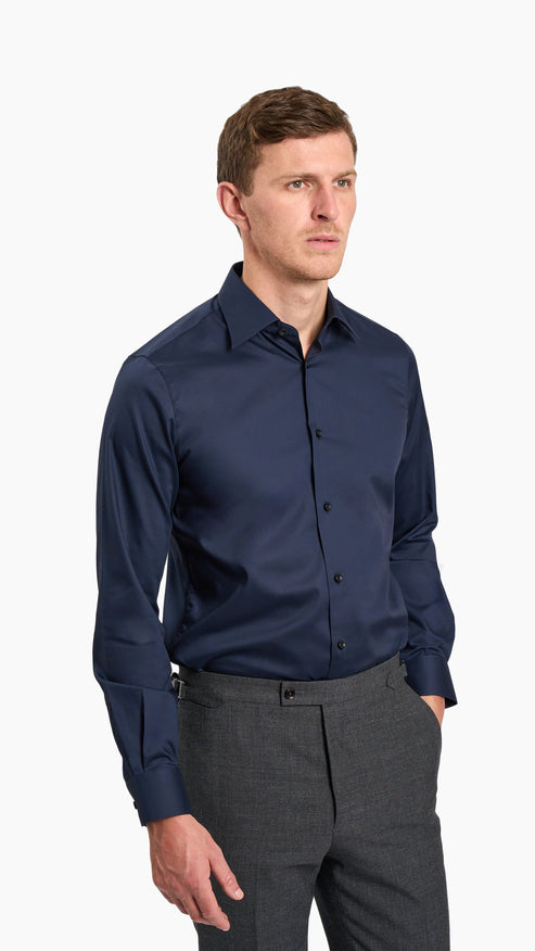 Navy Cotton Shirt