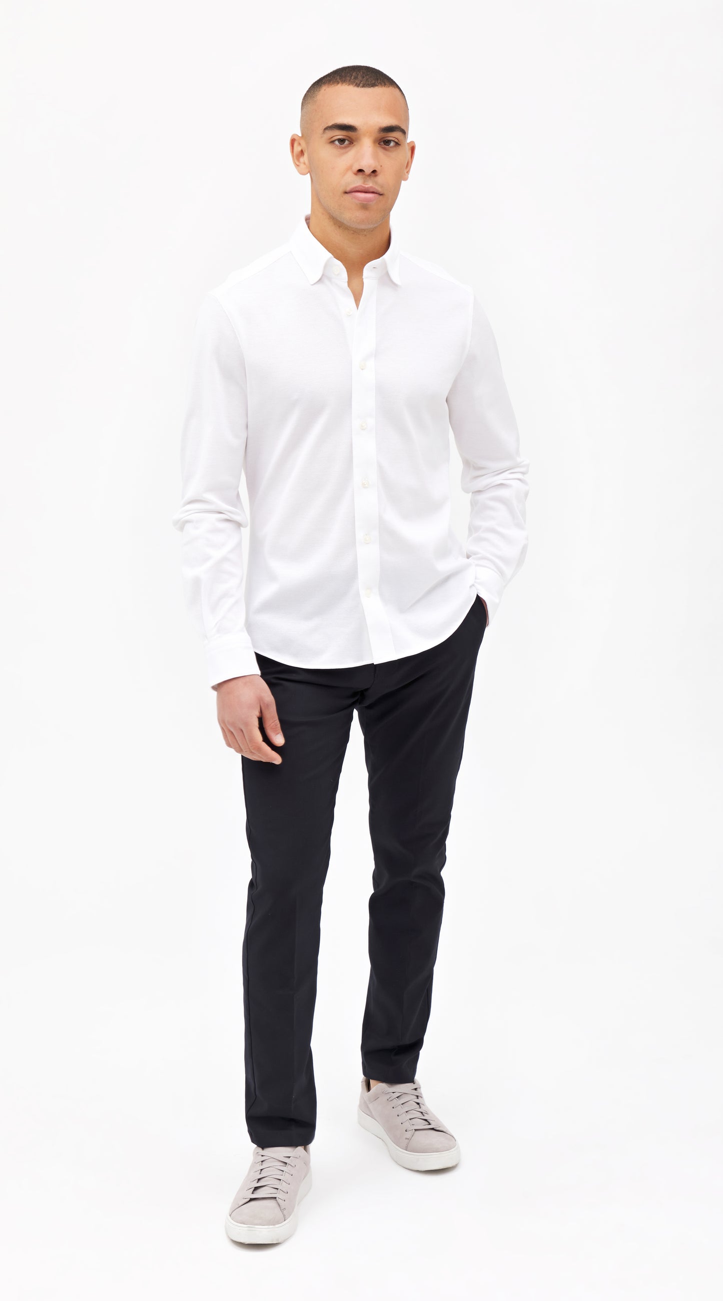 White Pique Custom Shirt