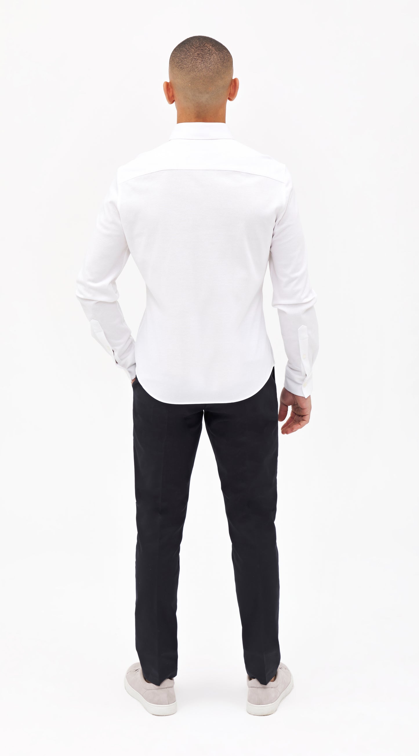 White Pique Custom Shirt