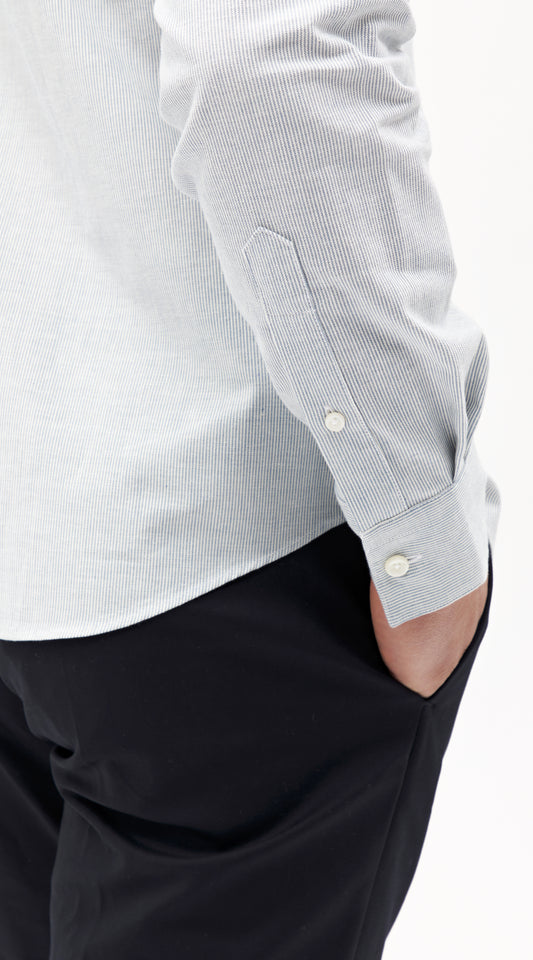Somelos Blue Hairline Stripe Custom Shirt
