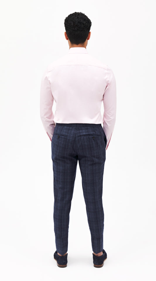 Canclini Pink Microcheck Custom Shirt