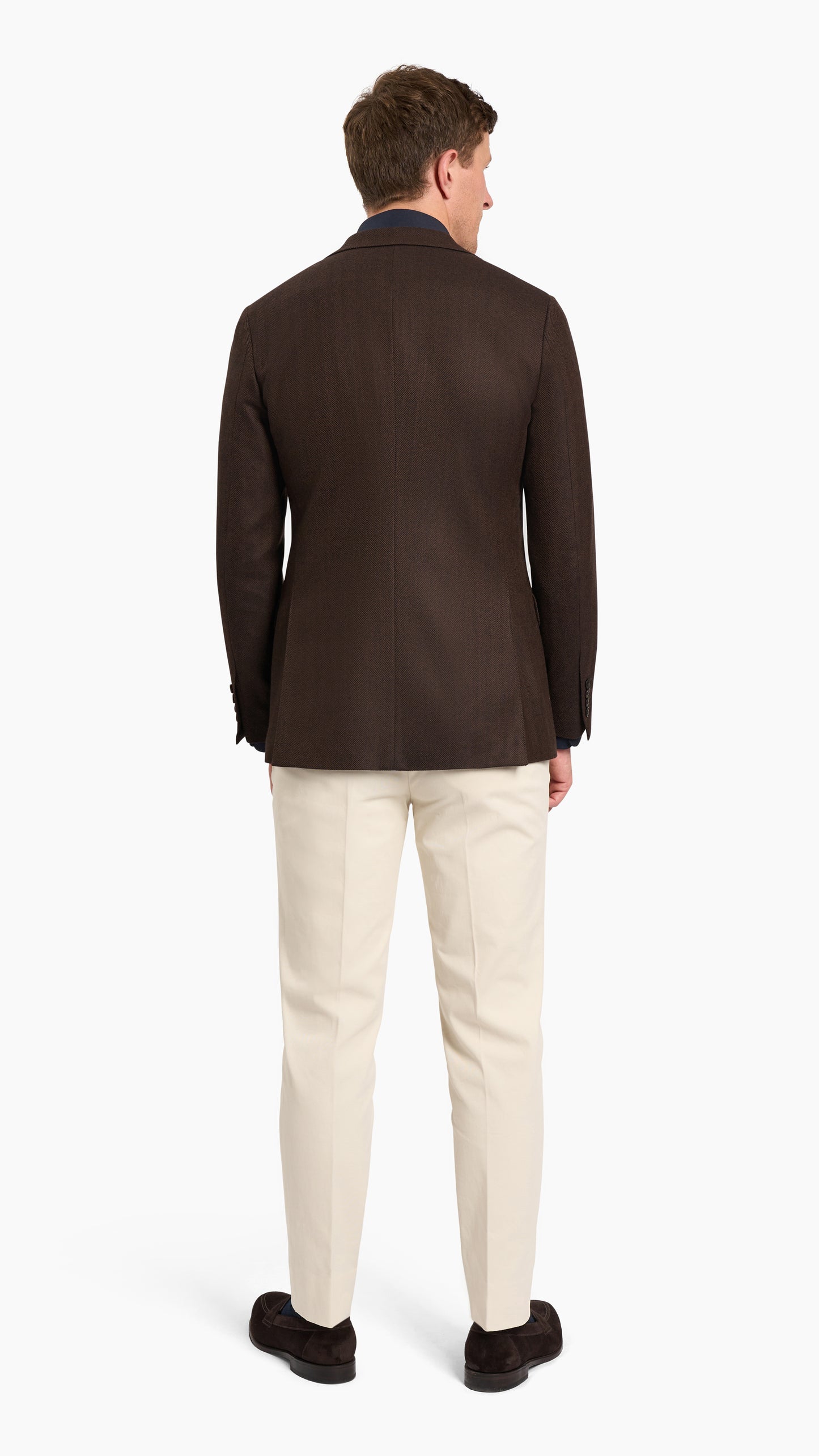 House Brown Herringbone Jacket