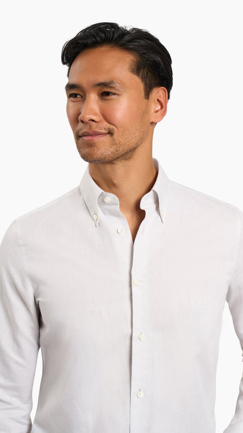 Somelos Cream Cotton/Linen Shirt