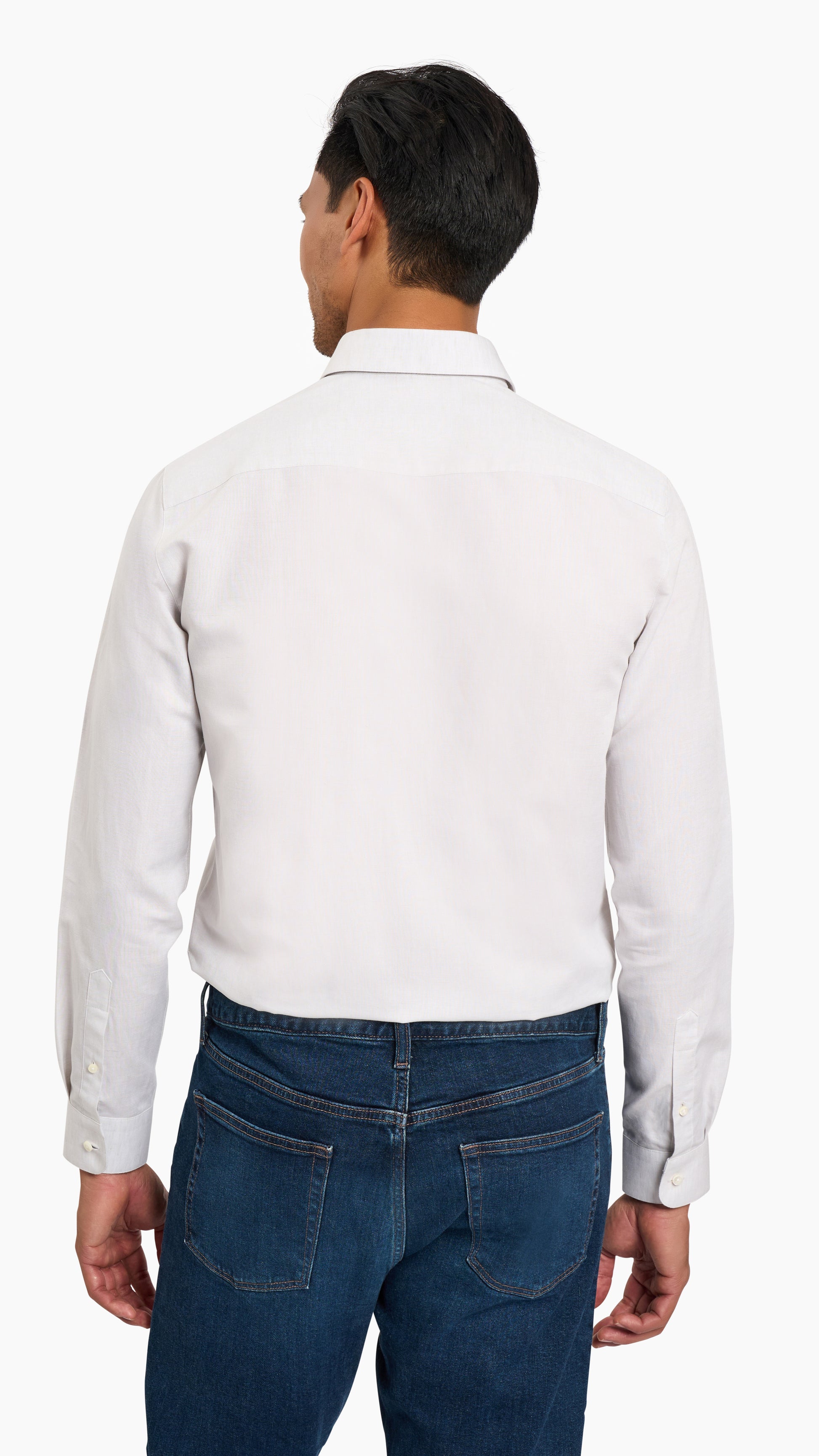 Somelos Cream Cotton/Linen Shirt