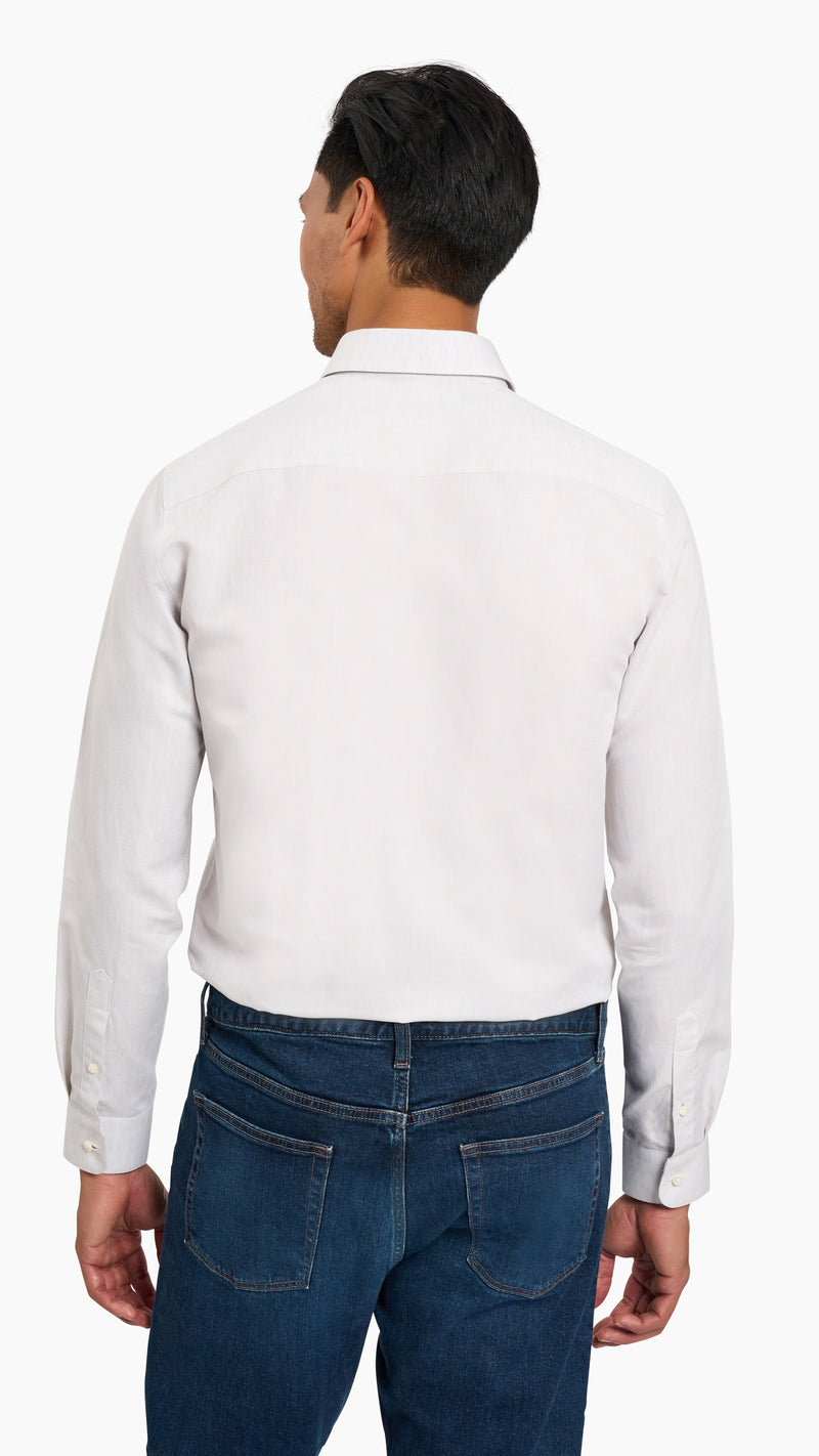 Somelos Cream Cotton/Linen Shirt