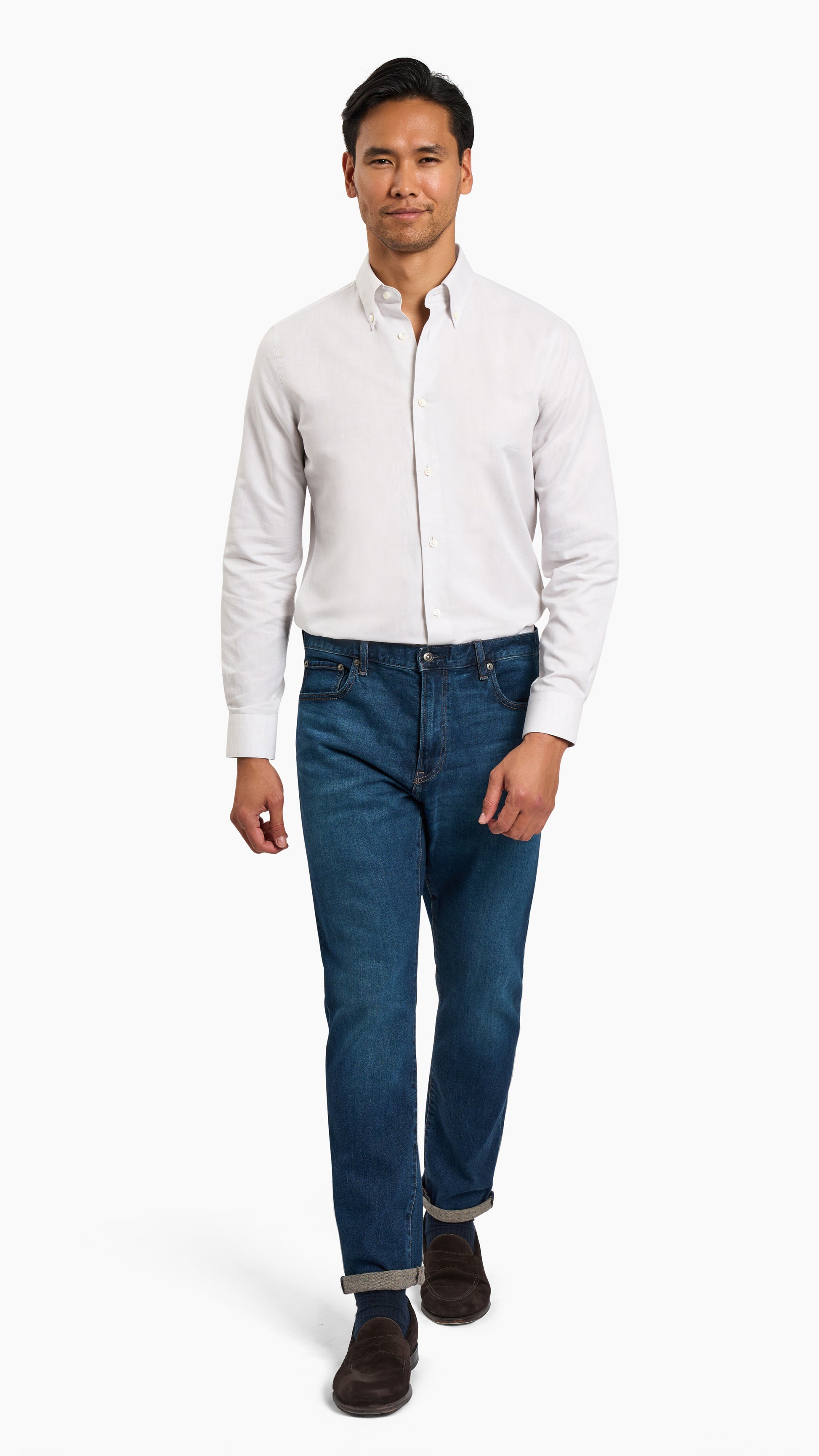 Somelos Cream Cotton/Linen Shirt