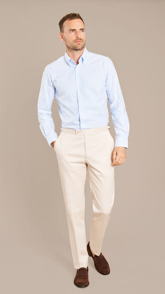 Blue Oxford Candy Stripe Custom Shirt