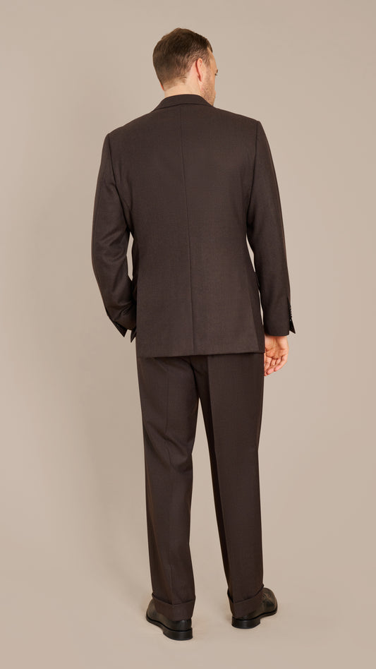 House Dark Brown Flannel Suit