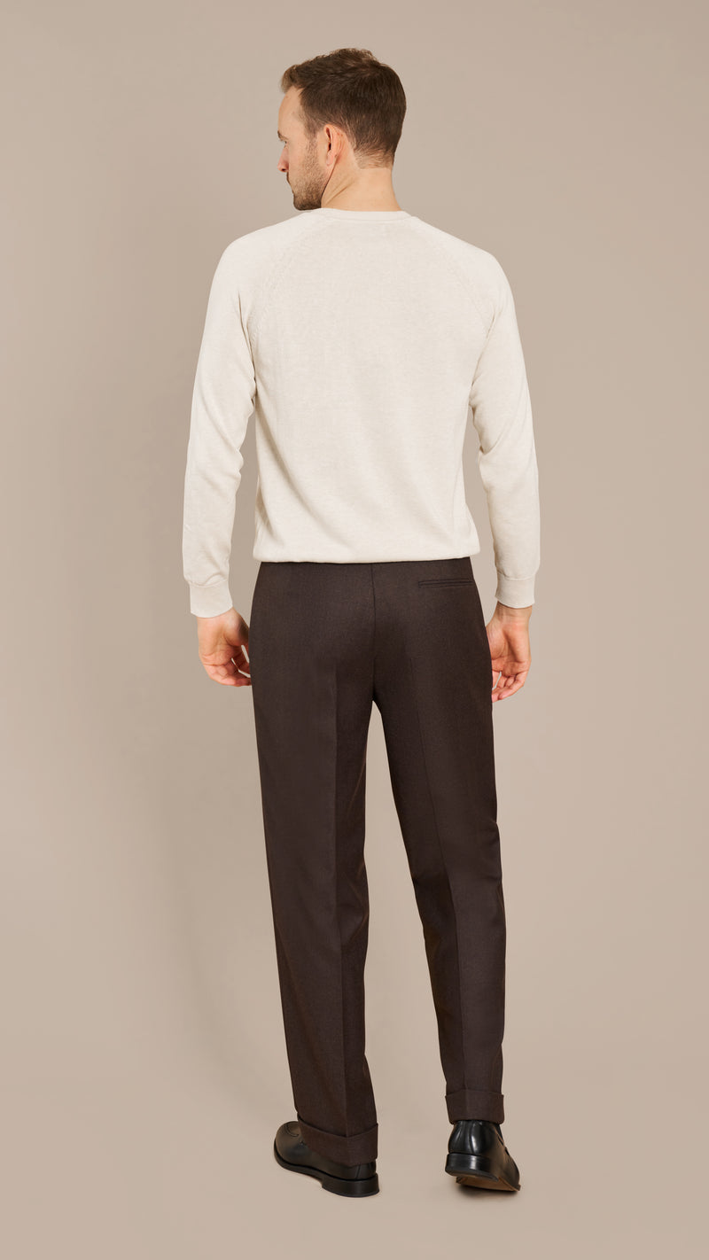 House Dark Brown Flannel Suit