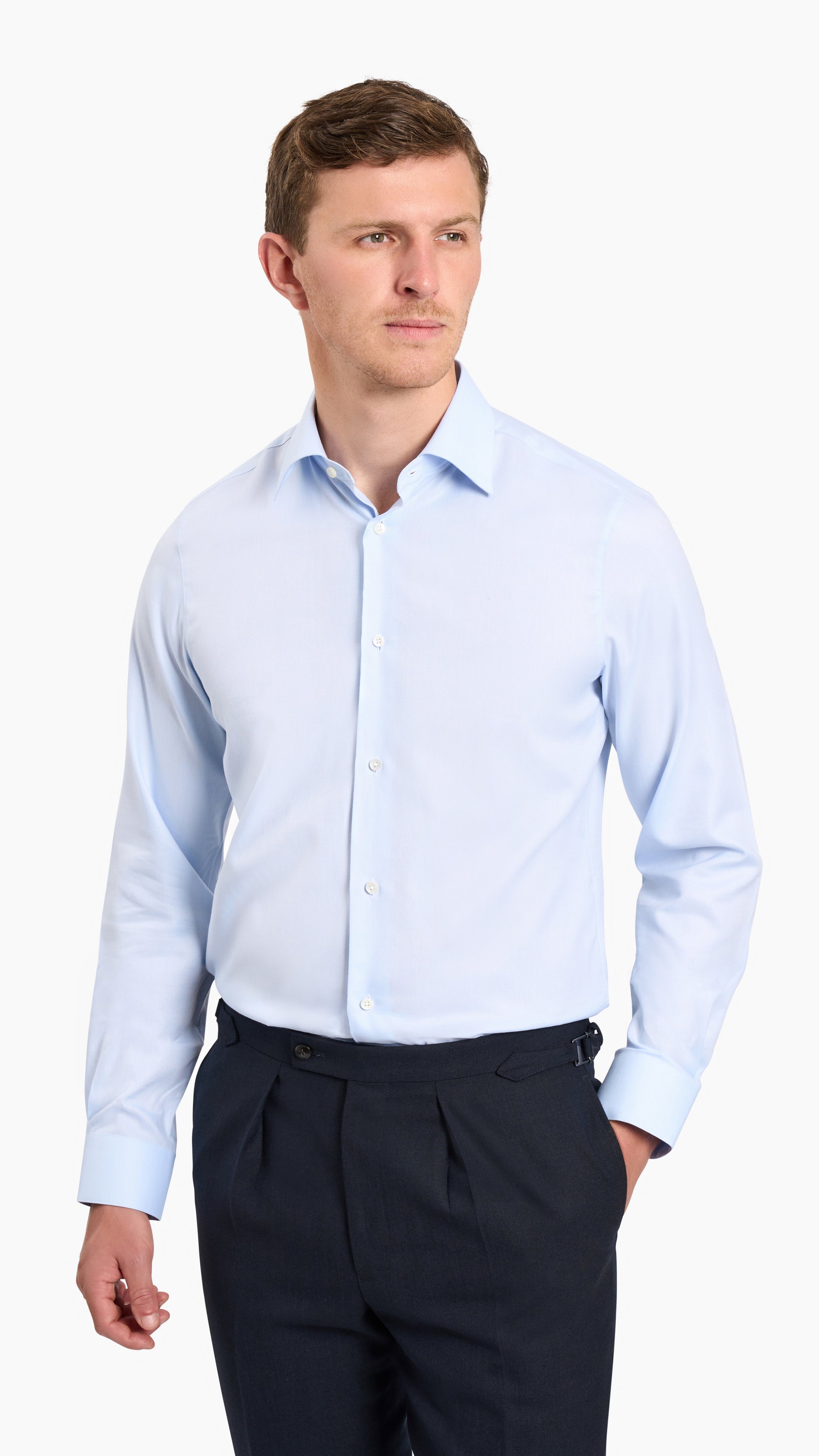 Weba Blue Oxford Custom Shirt - Shirt