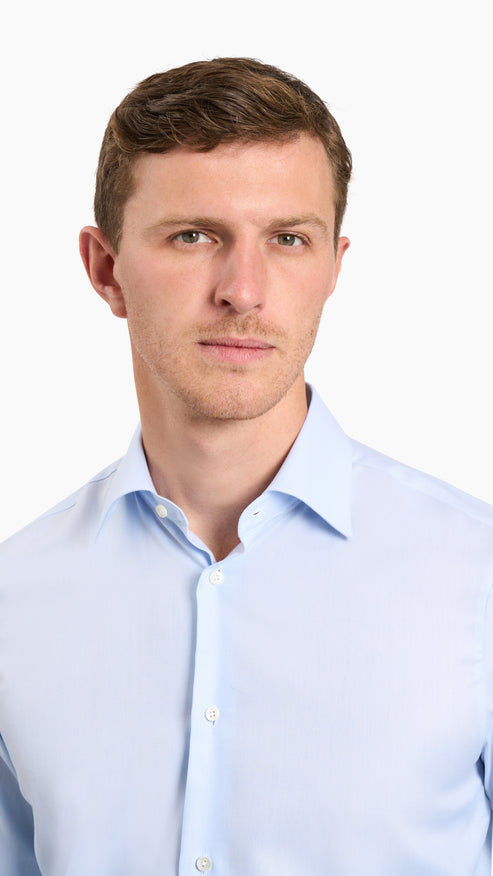 Weba Blue Oxford Custom Shirt - Shirt