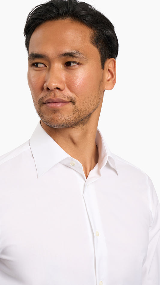 Weba White Plain Custom Shirt