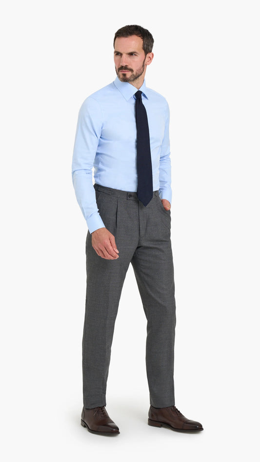 Blue Easy Iron Essentials Custom Shirt