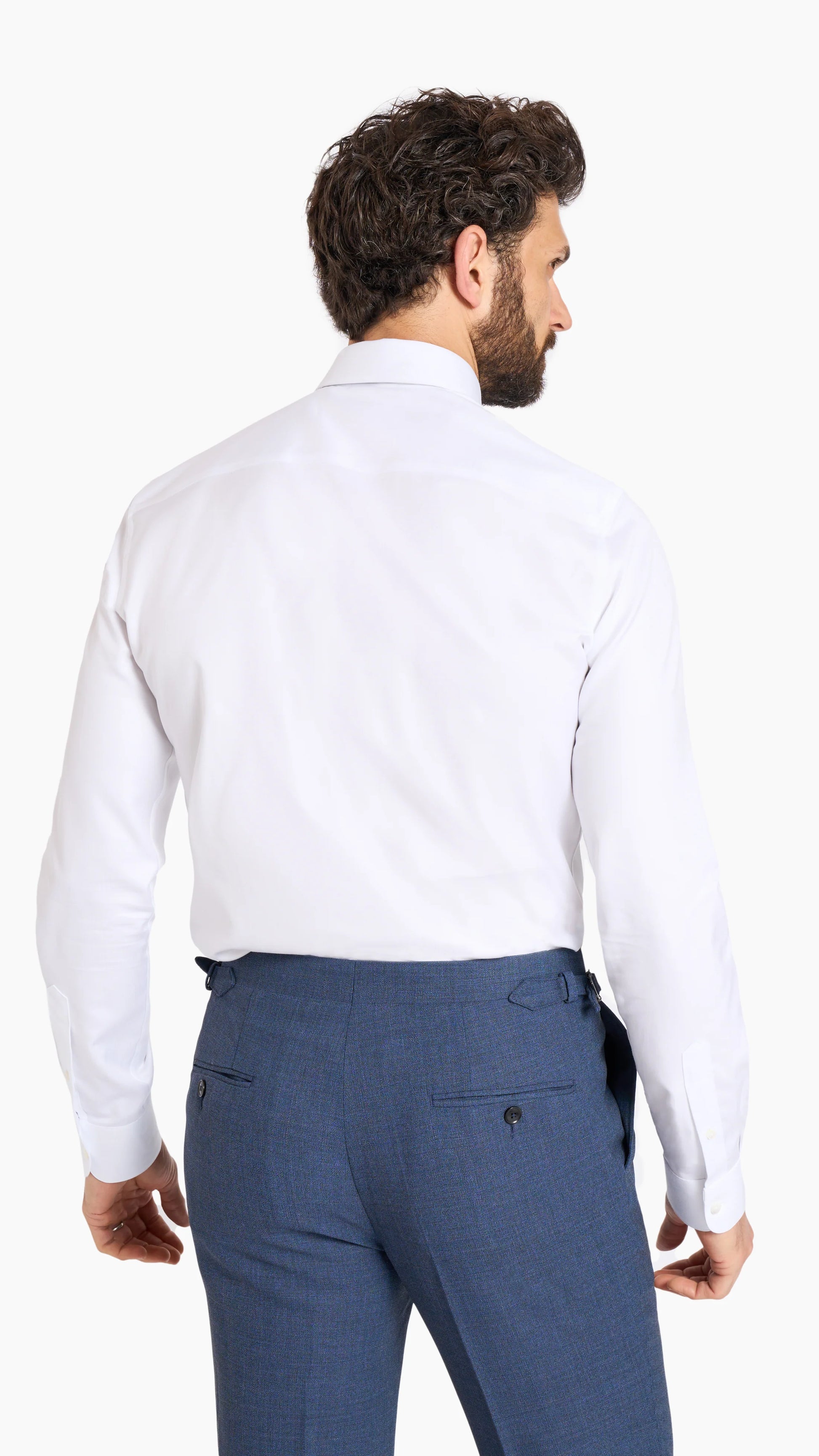 White Easy Iron Custom Shirt - Shirt