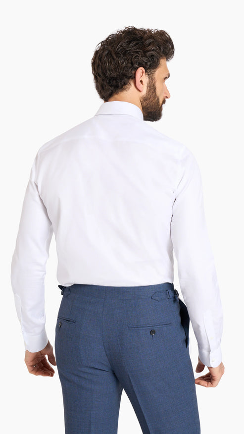 White Easy Iron Custom Shirt - Shirt