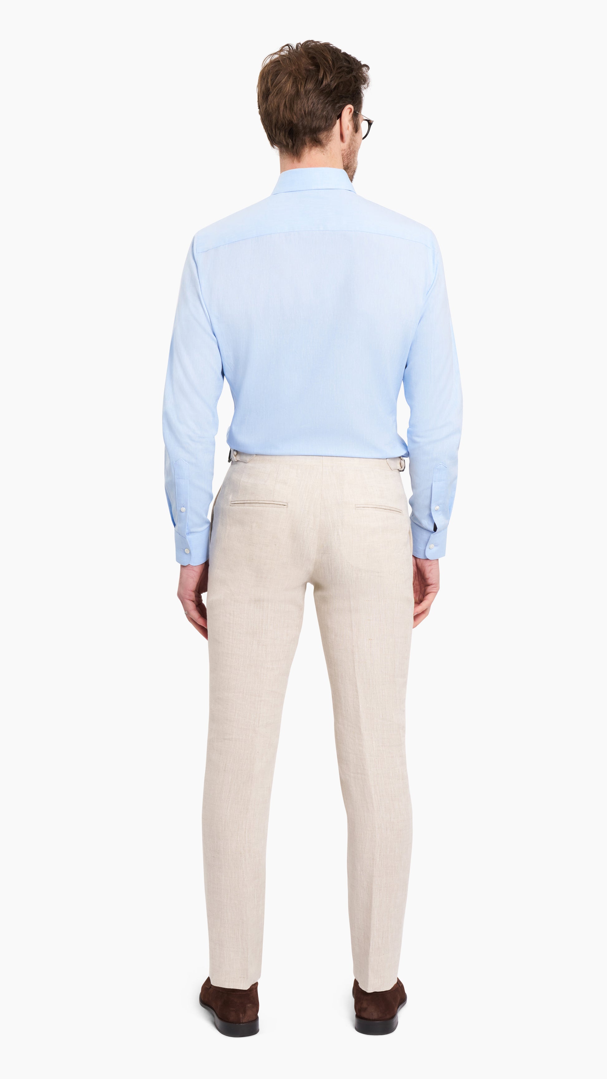 Light Blue Linen Custom Shirt - Shirt