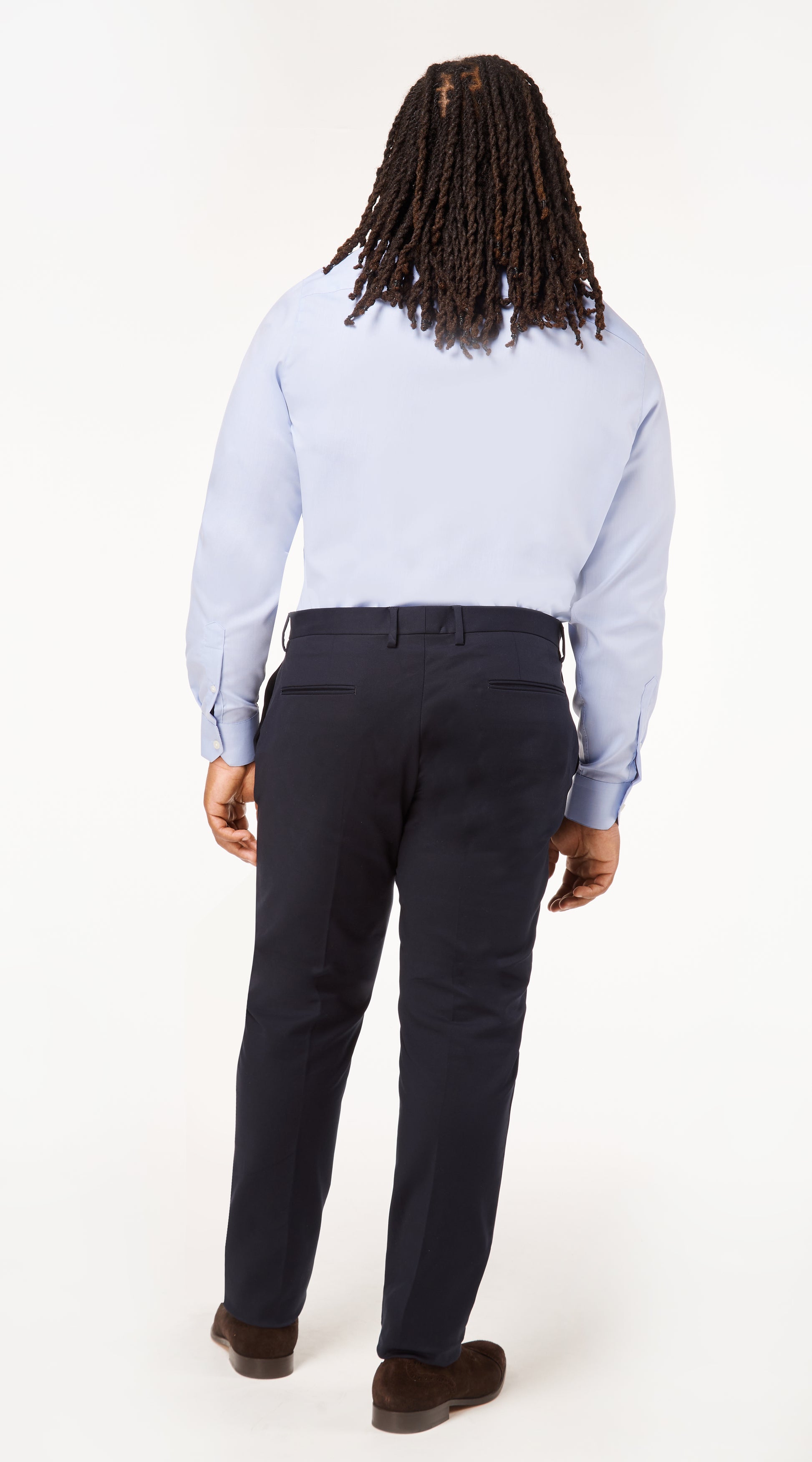 Blue Easy Iron Custom Shirt - Shirt