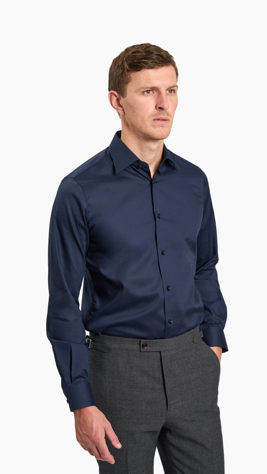 Navy Plain Custom Shirt