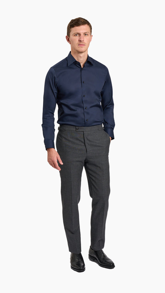 Navy Plain Custom Shirt