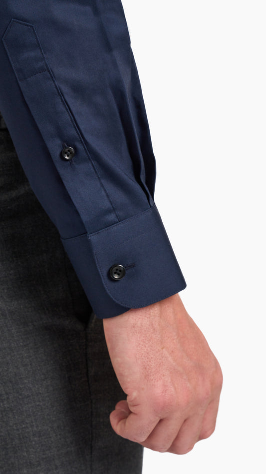 Navy Plain Custom Shirt - Shirt