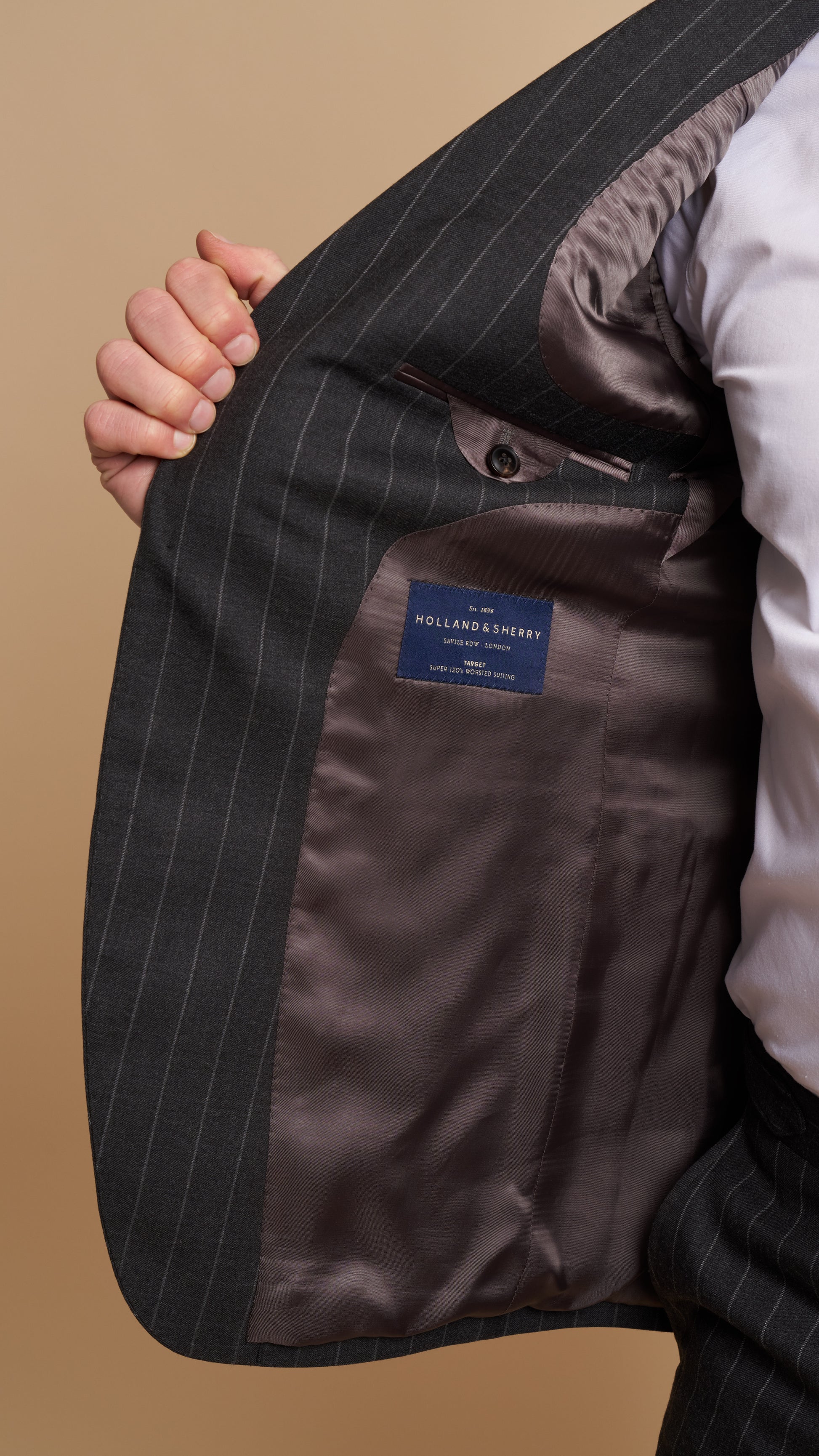 Charcoal Chalk Stripe Hardy Amies Suit