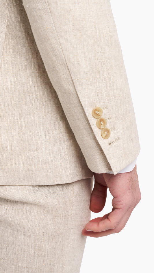 Natural Cream Linen Suit