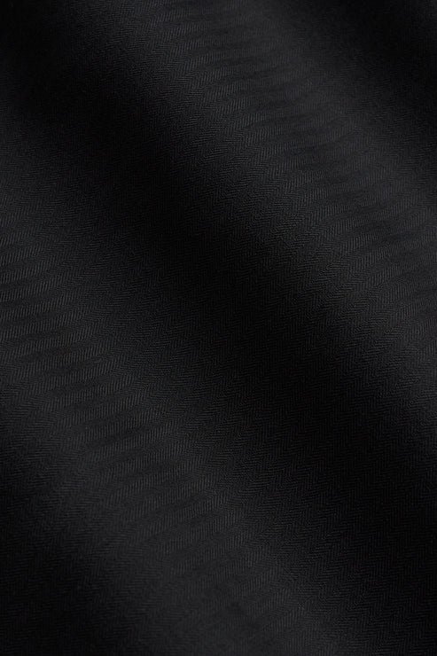 Black Herringbone Custom Morning Coat